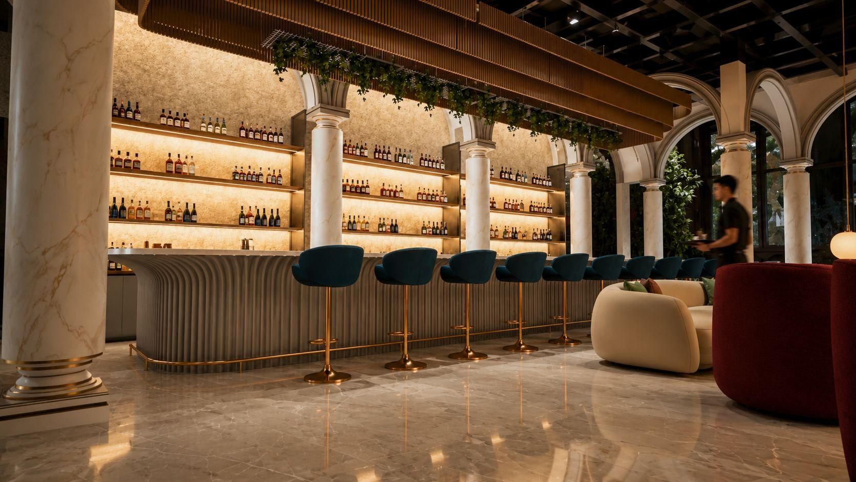 Bar area
