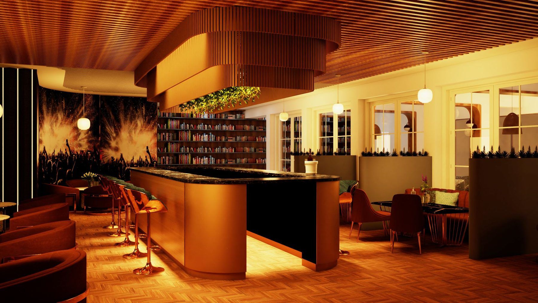 Bar area