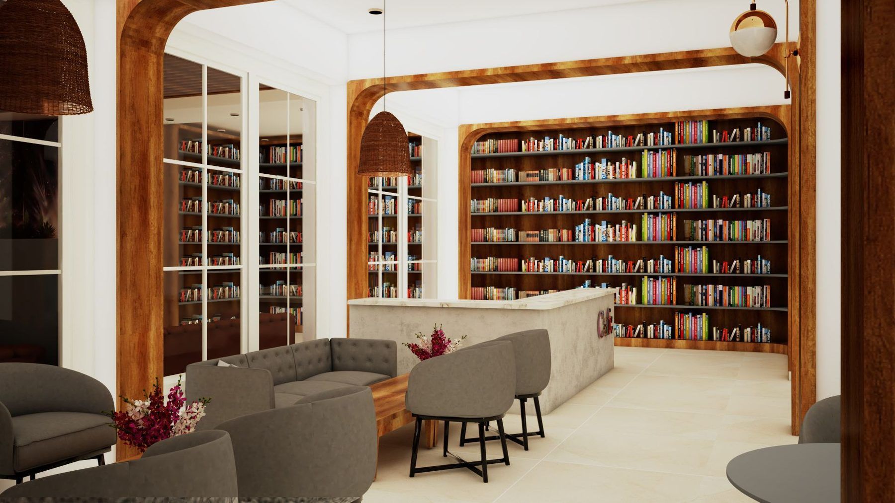 Lounge seating area