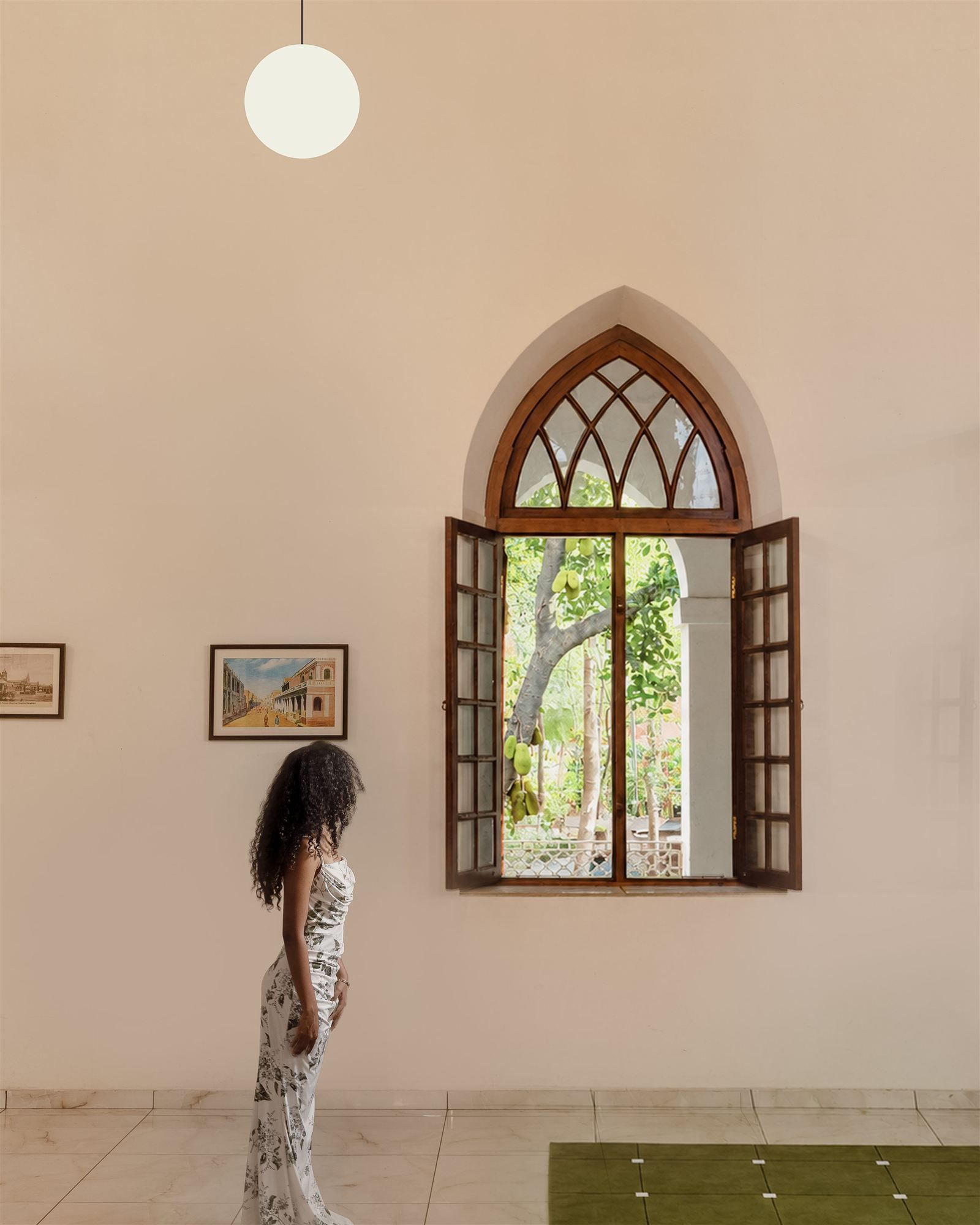 Arched window detail